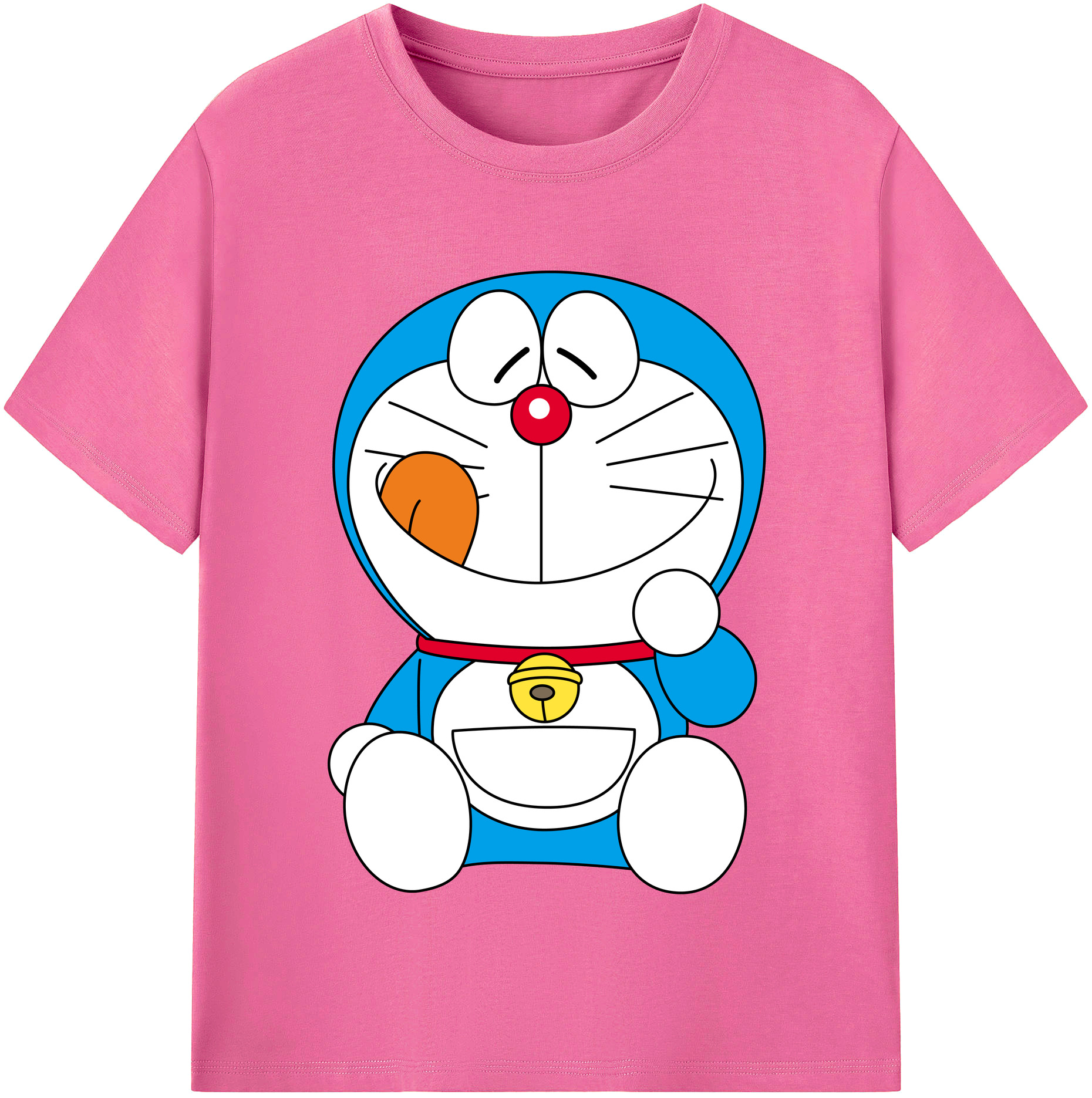 （画像用） ドラえもん Doraemon レディースカジュアルプリントTシャツ（綿100％）